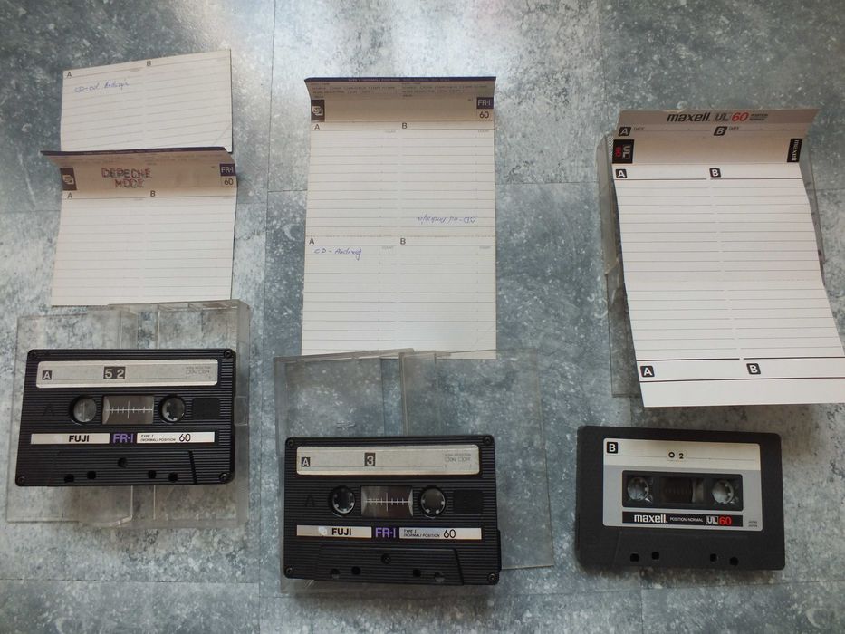 3szt. kaseta magnetofonowa MAXELL , FUJI FR-I 60, lata 80 New Romantic