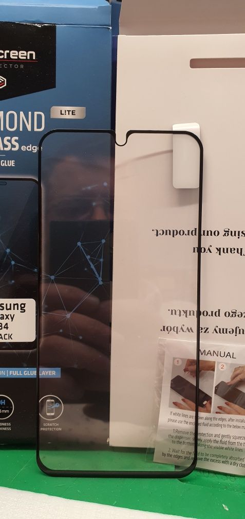 MyScreen szkło hartowane Samsung A34 naklejamy W-wa sklep Tamka