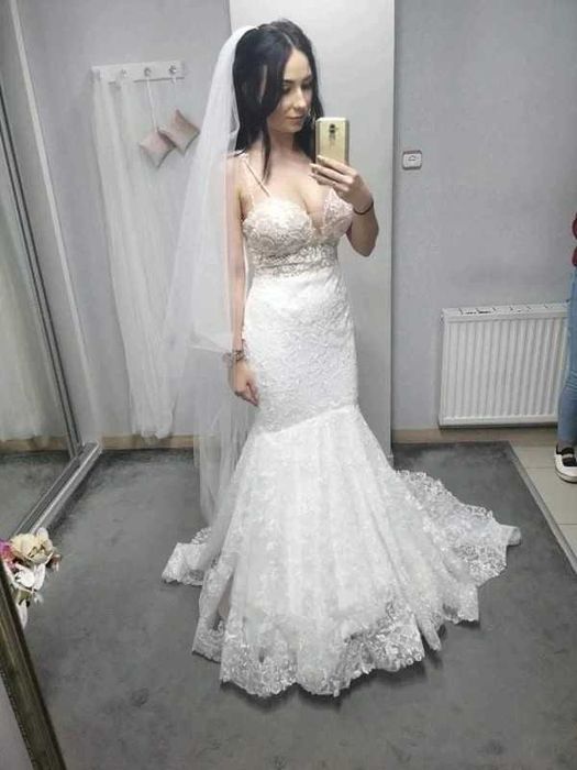 Suknia ślubna rybka syrenka Mori Lee ivory