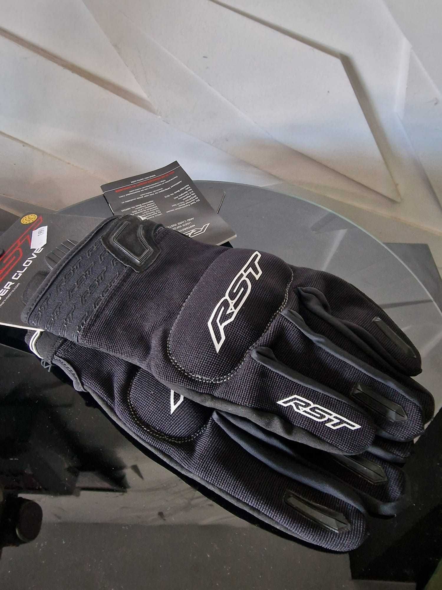 Rękawice motocyklowe krótkie tekstylne RST RIDER CE Black 'M 'L 'XL