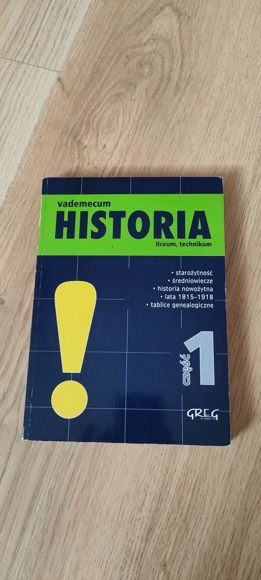 Książka Historia vademecum - liceum, technikum, cz. 1, używana