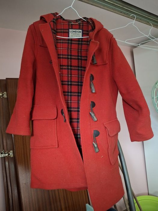 Casaco vermelho em lã "Irlande"