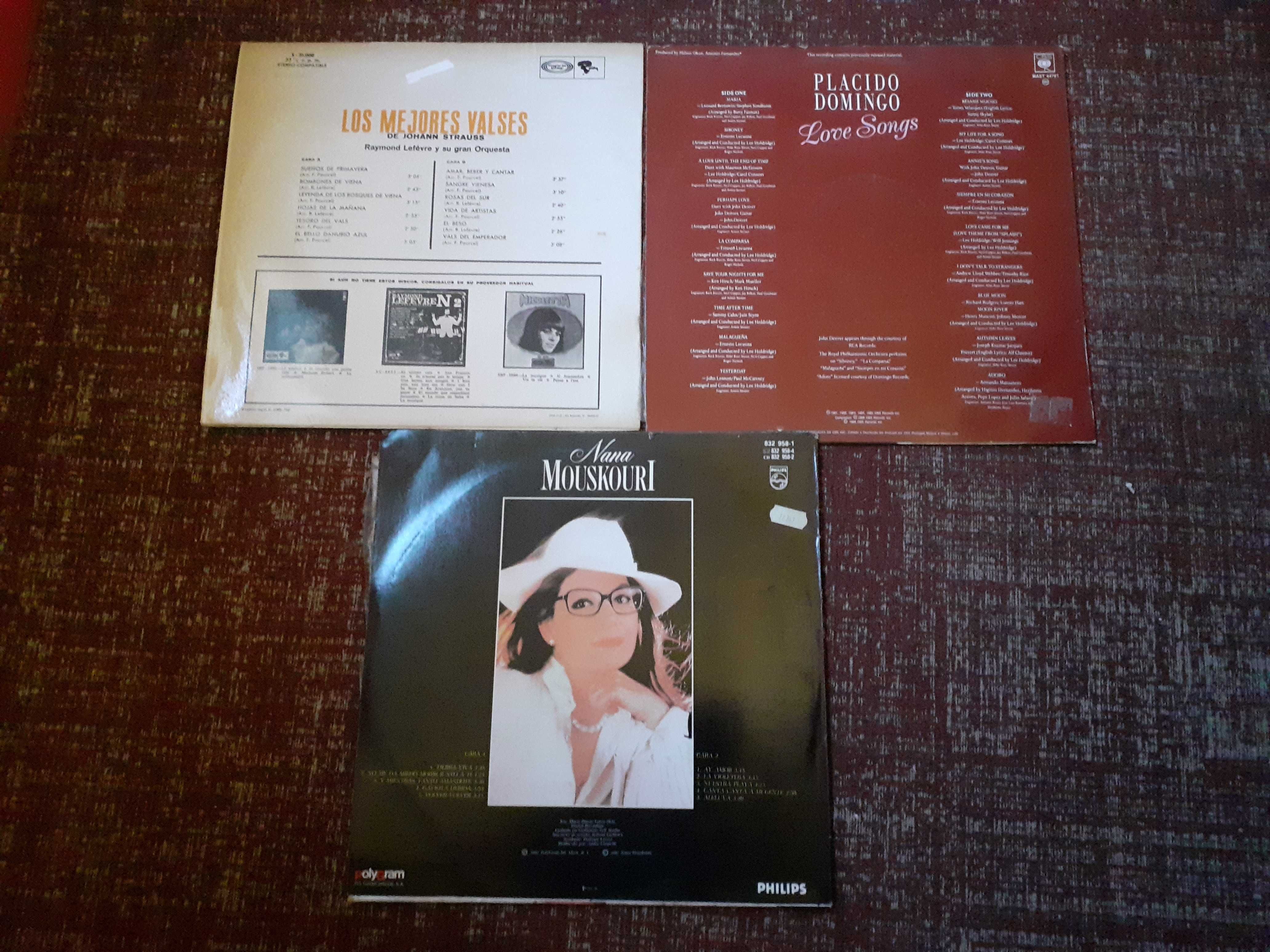 Vinil - Raymond Lefévre, Placido Domingo e Nana Mouskouri