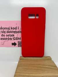 Etui Silicone Mikrofibra - Samsung Galaxy S8+ / - Czerwone