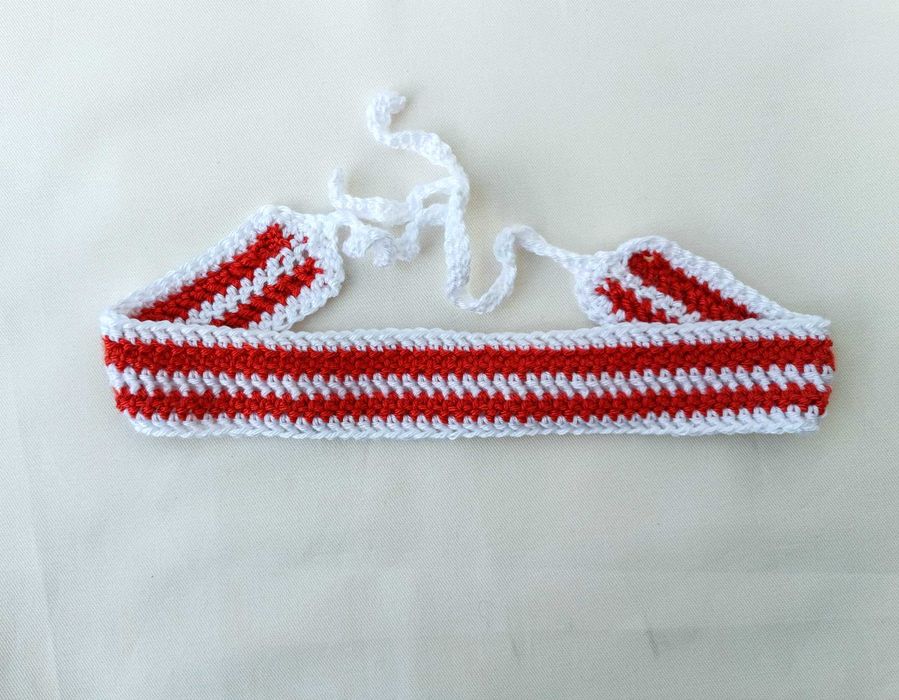 Fitas em crochet feitas à mão