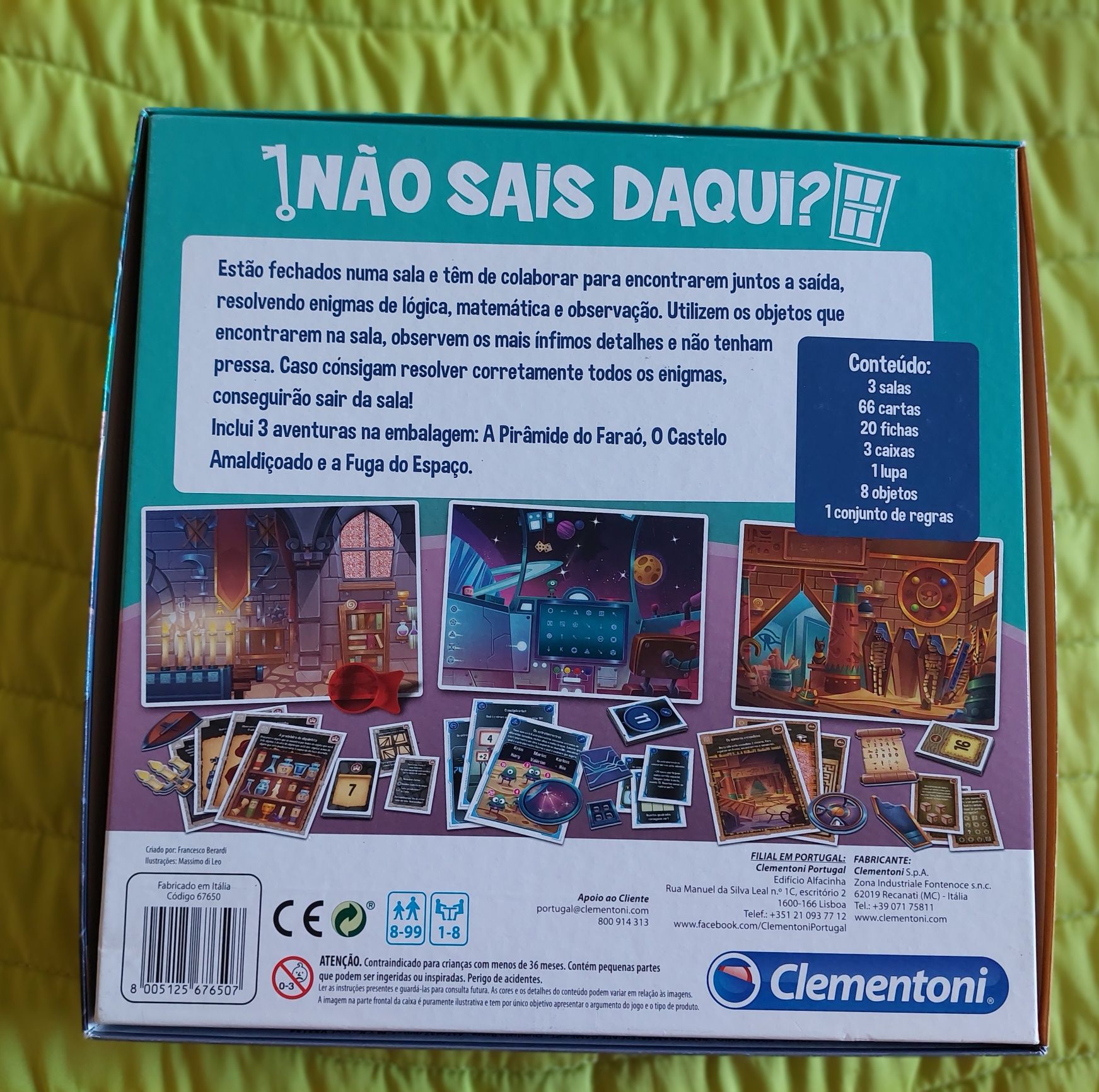 Jogo "Não sais daqui" (Clementoni]