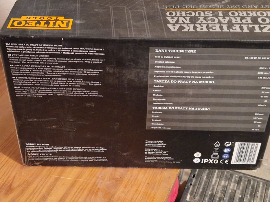 Szlifierka do pracy na mokro i sucho