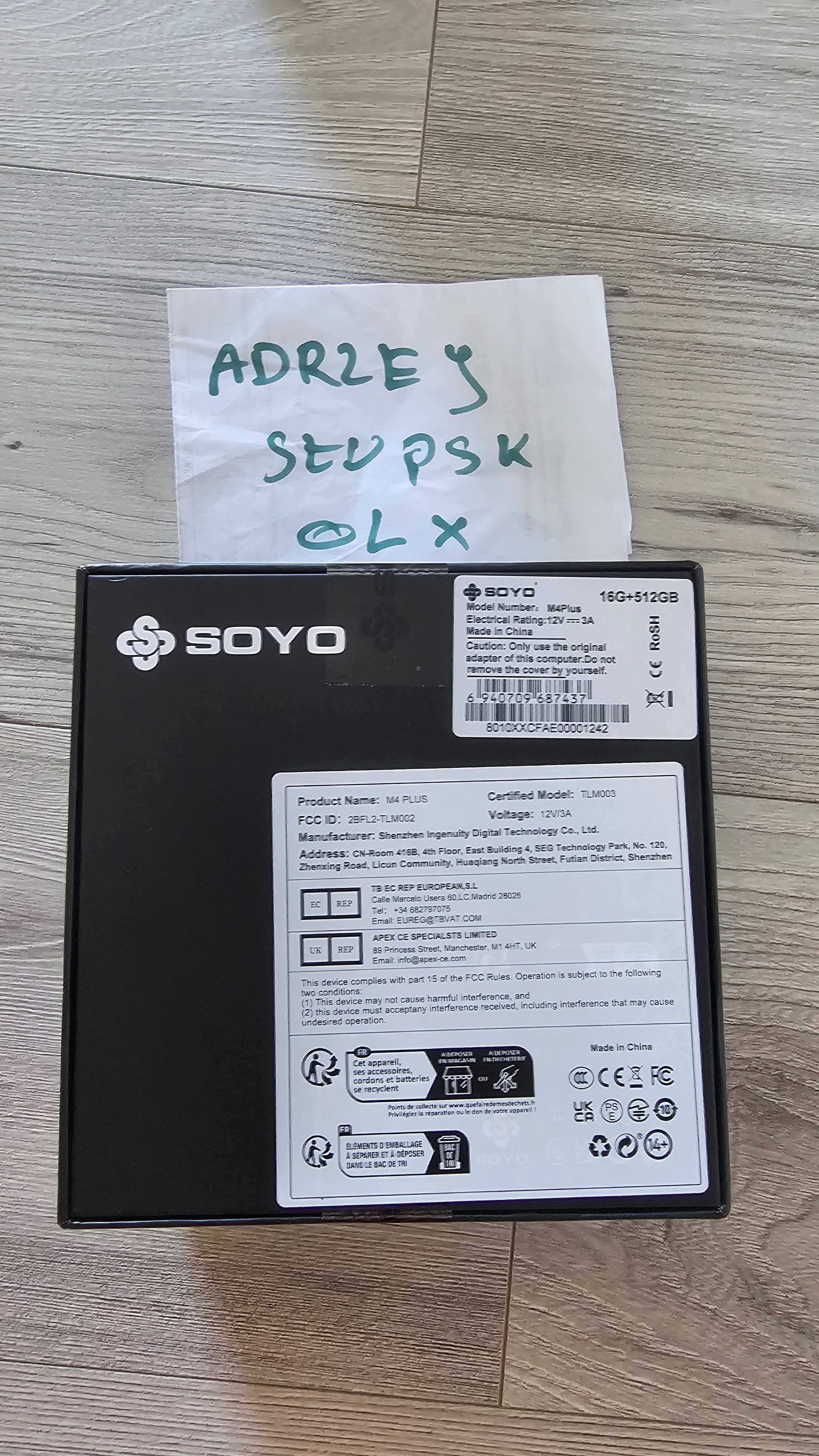 NOWY Mini PC Soyo M4 Plus Intel N150 16GB DDR4 512GB SSD - Windows 11