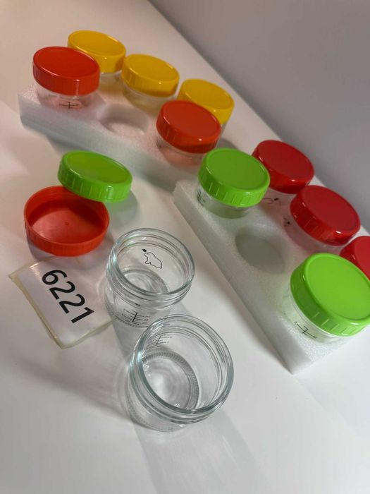 12 szklanych pojemników po 100 ml (6221-86)