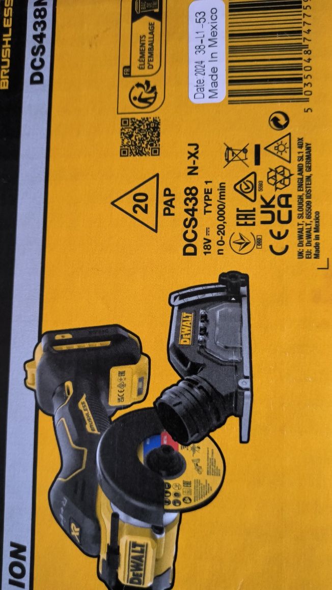 Piła tarczowa DeWalt DCS 438N