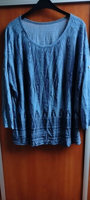 Ładna Duża Bluzka Włoska oversize 4XL stan idealny