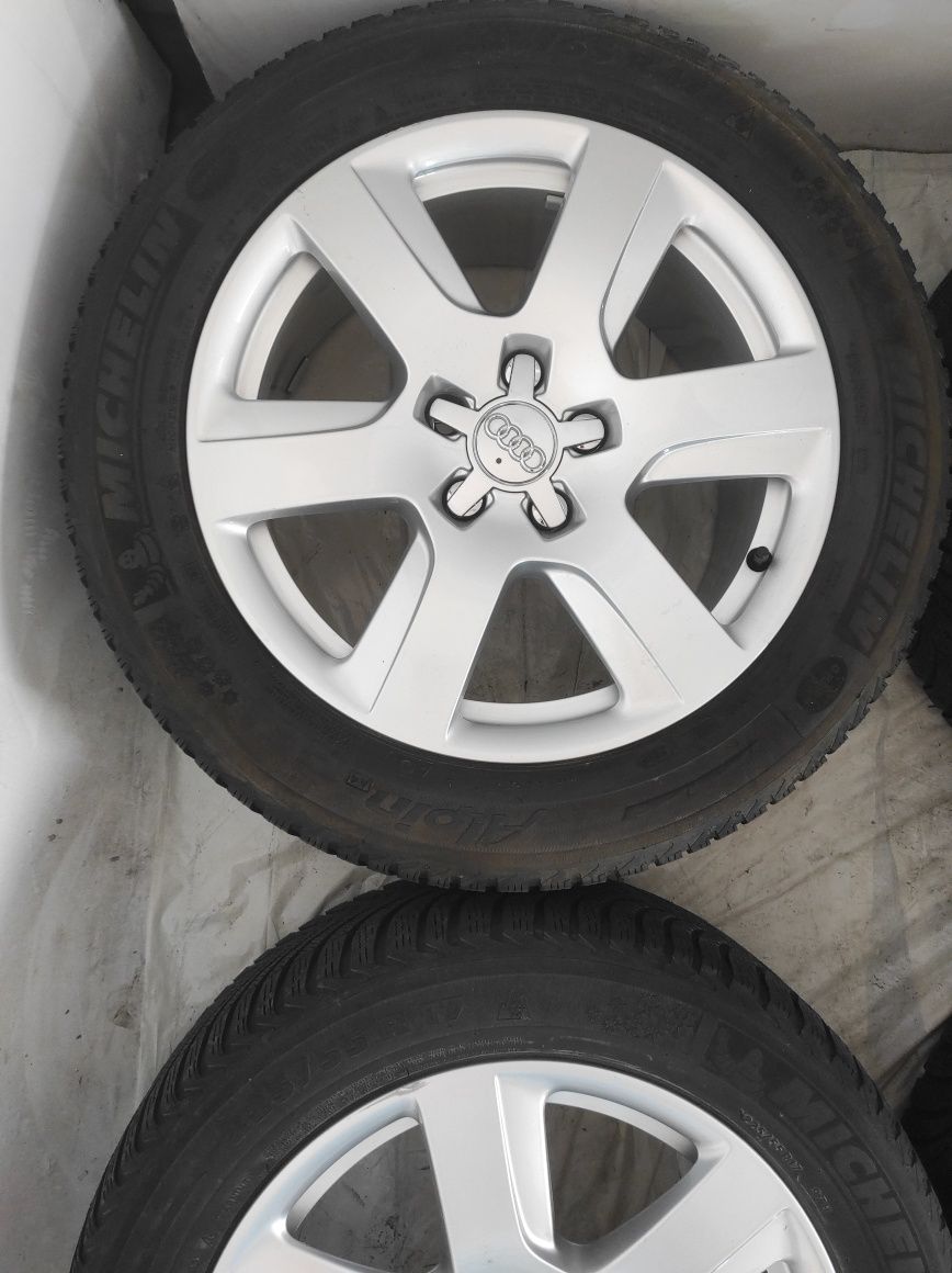 28 Koła Felgi aluminiowe ORYGINAŁ AUDI R 17 5x112 MICHELIN 225/55/17