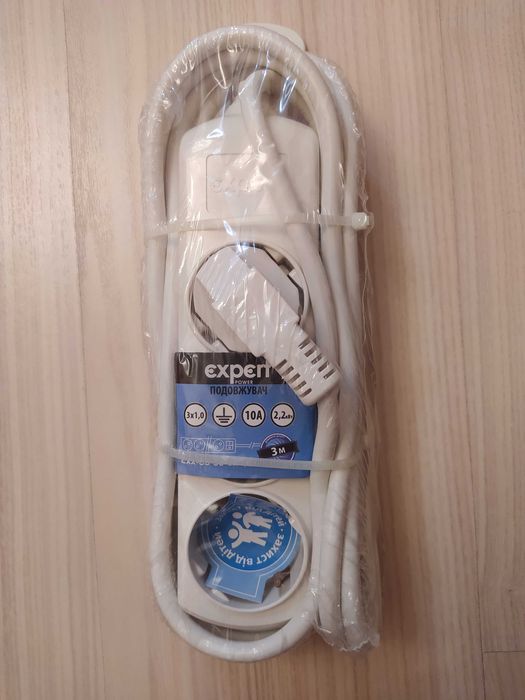 Подовжувач Expert Power на 3 розетки із заземленням (довжина 3м.)