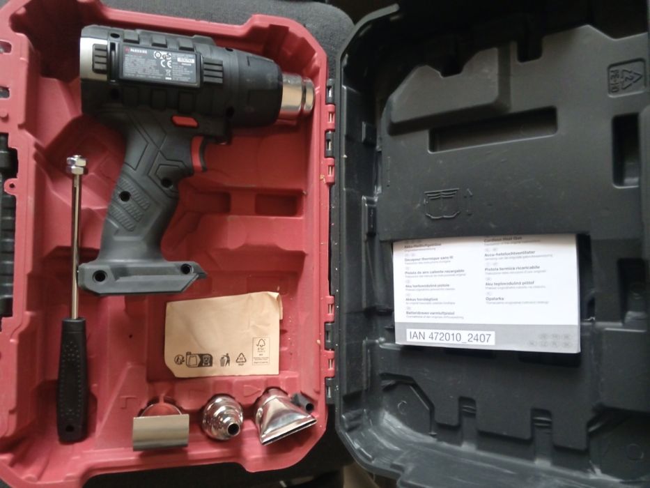 Аккумуляторный фен parkside