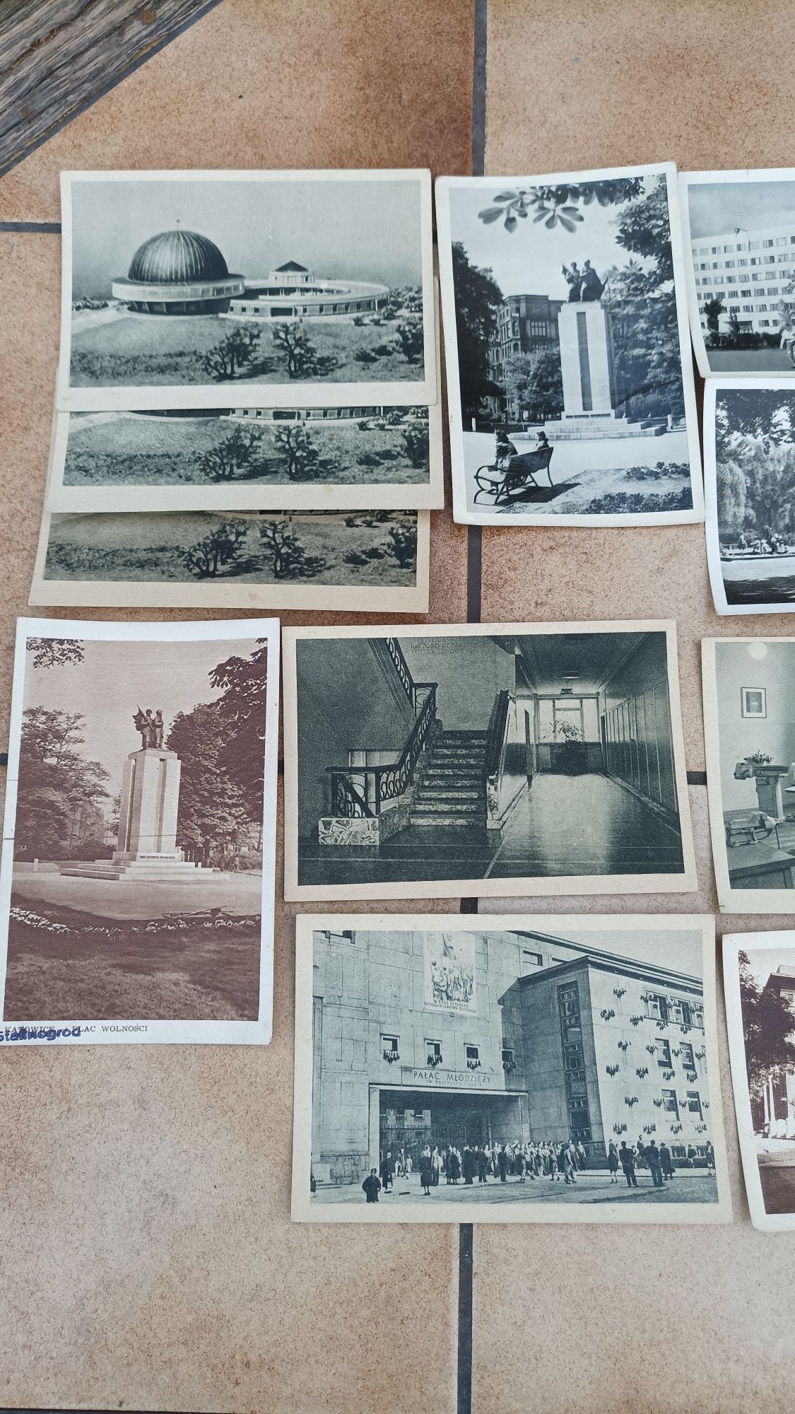 Widokówki pocztówki Stalinogród Katowice