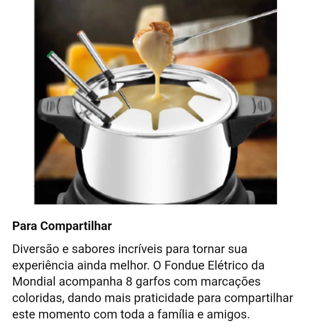 Panela elétrica Mondial para fondue 8 pessoas