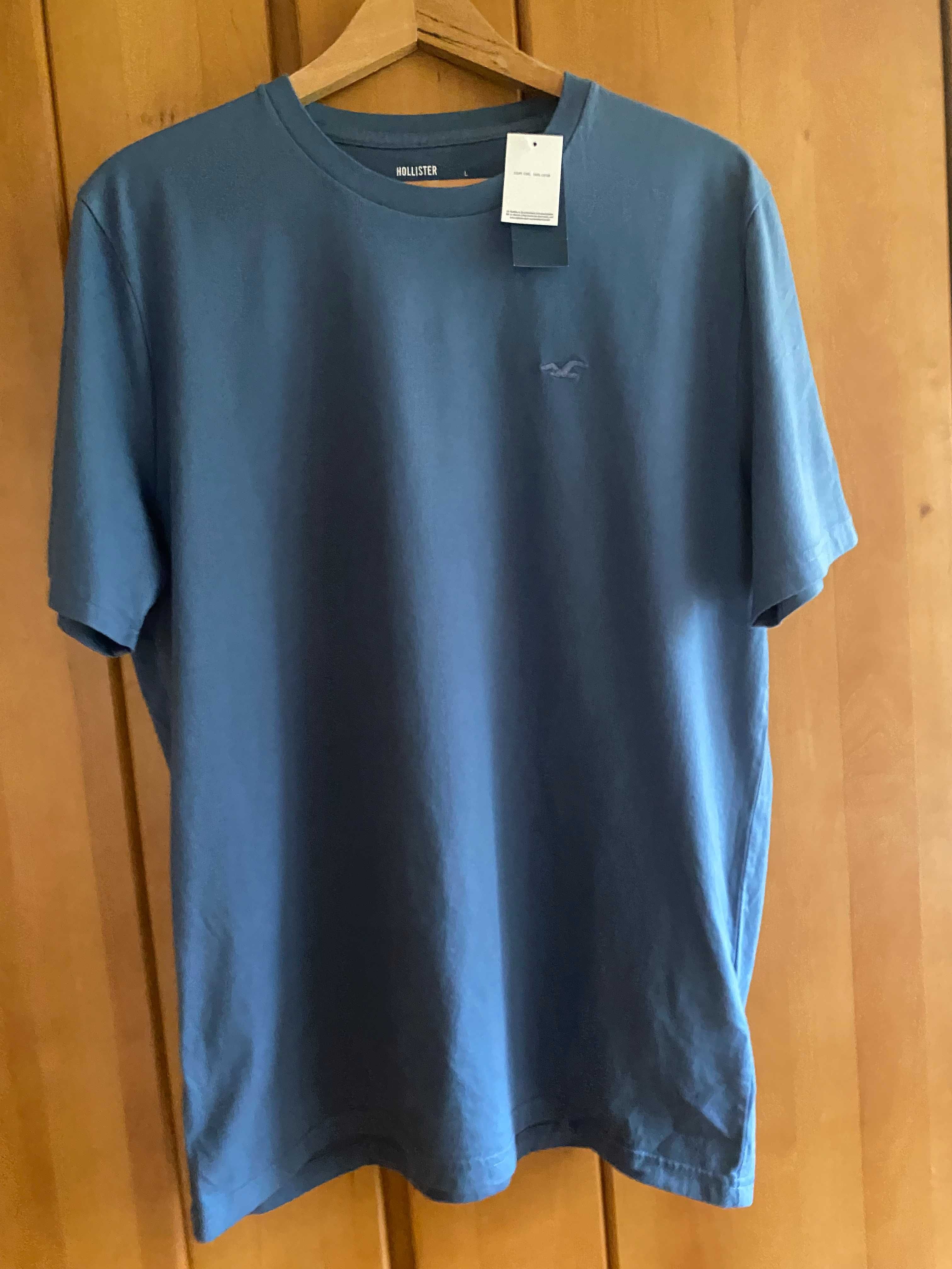 Nowa ciemnoniebieska koszulka Hollister M/L