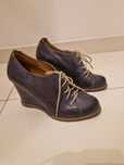 Buty granatowe koturn Ryłko rozm 40