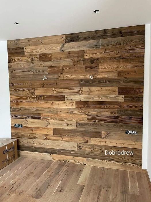 Stare deski  na ścianę meble sufit elewacja drewno belki drzwi