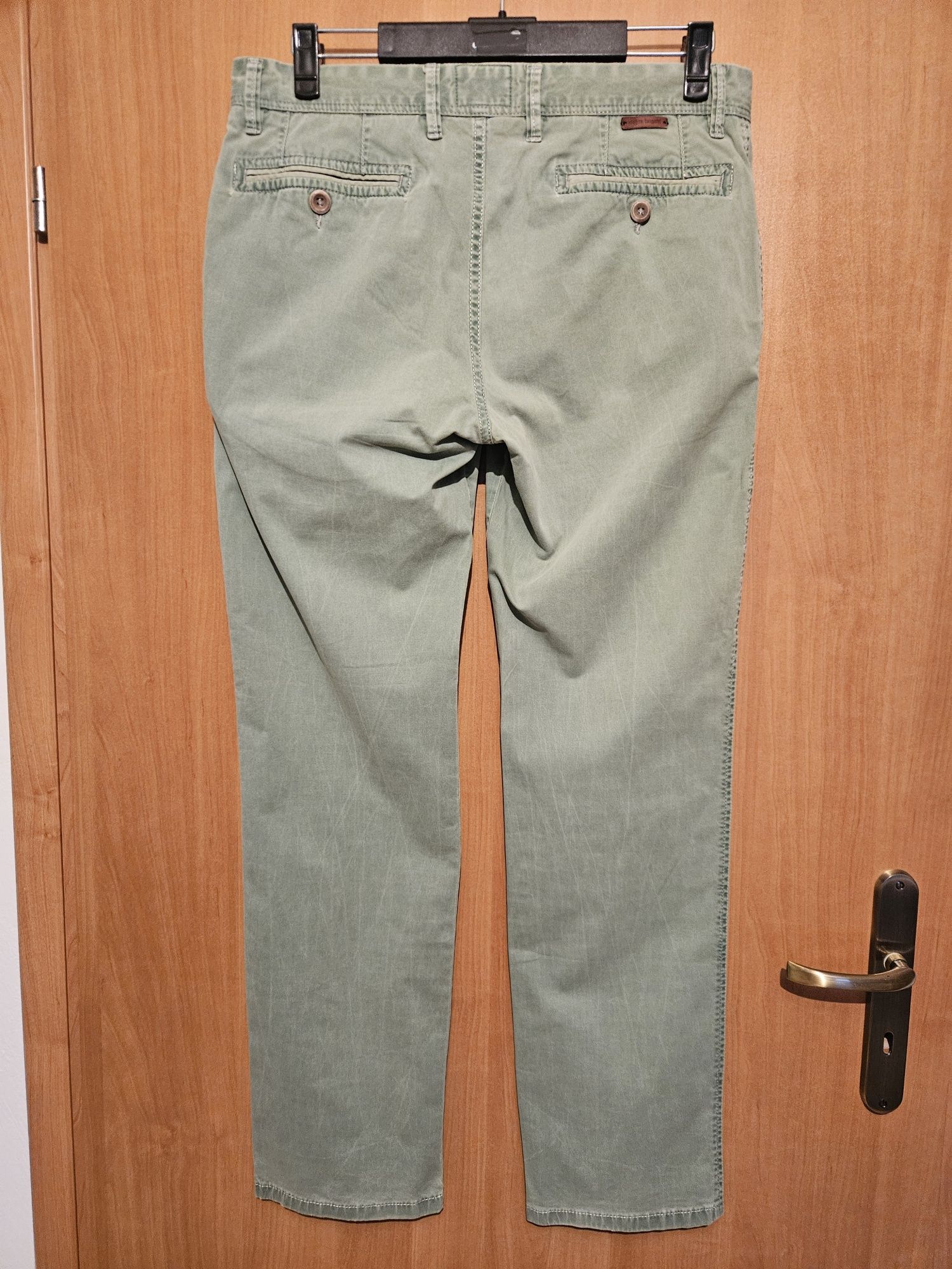Spodnie Chinos bugatti oliwkowe
