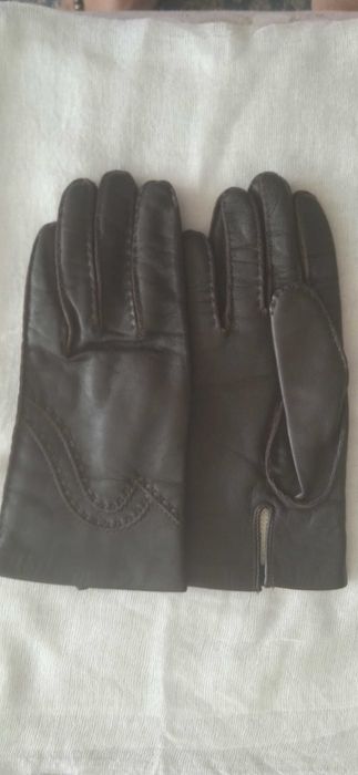 Шкіряні жіночі рукавички/розмір 6,5 - 7/4 пари/Нові/Ціна за 1