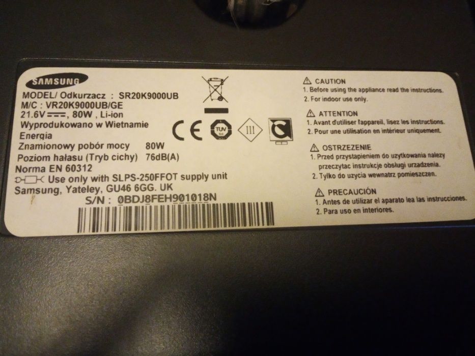 Wspaniały odkurzacz automatyczny Samsung, Cyclone Force jak nowy