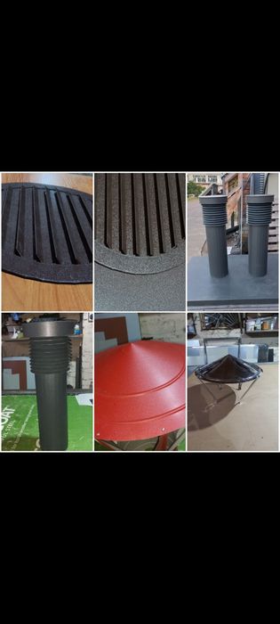 Вентиляційні решітки,  жалюзі,  накриття димоходів,  металевий сайдинг