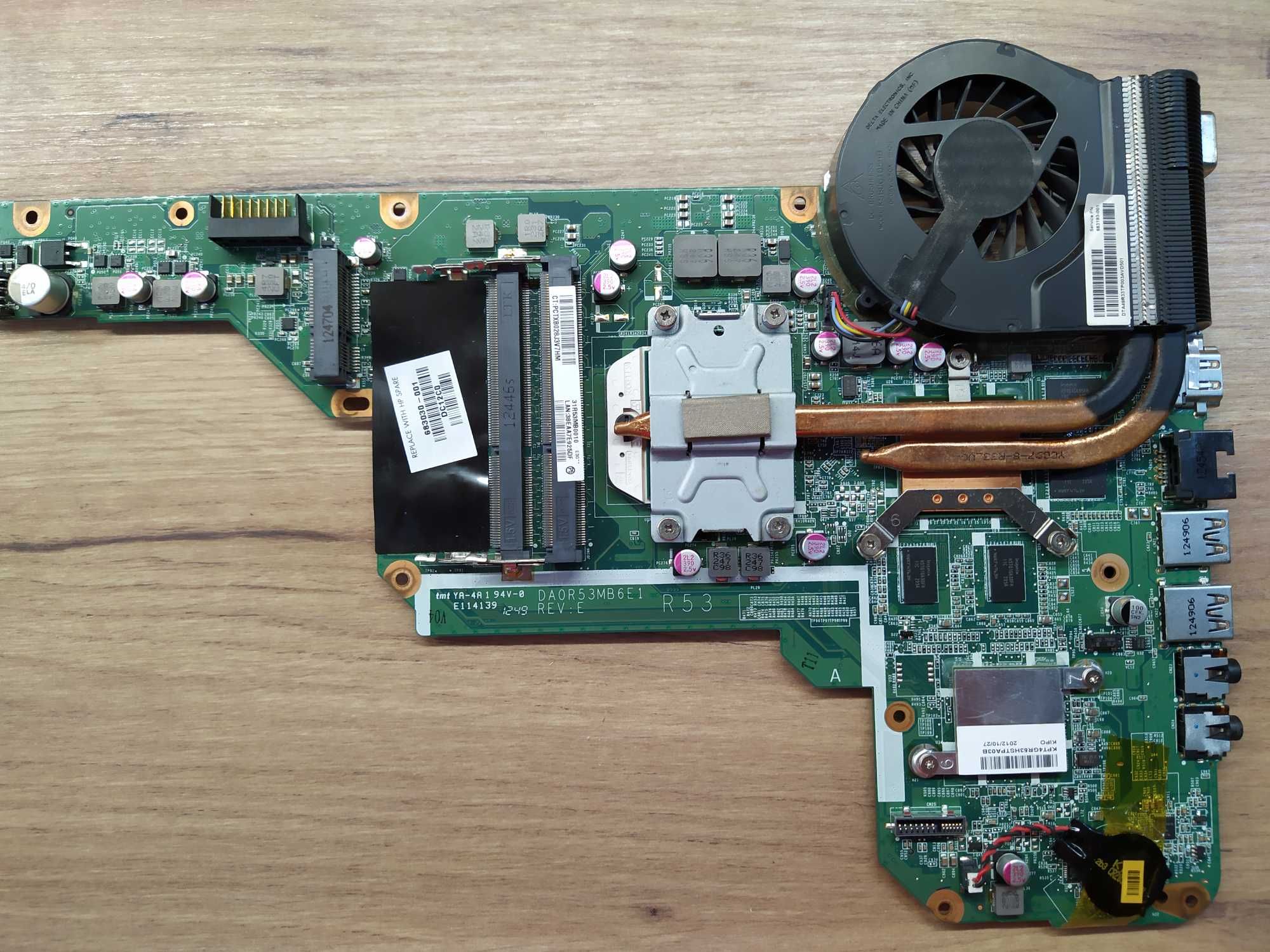 Плата HP Pavilion G6 DA0R53MB6E1 rev:E