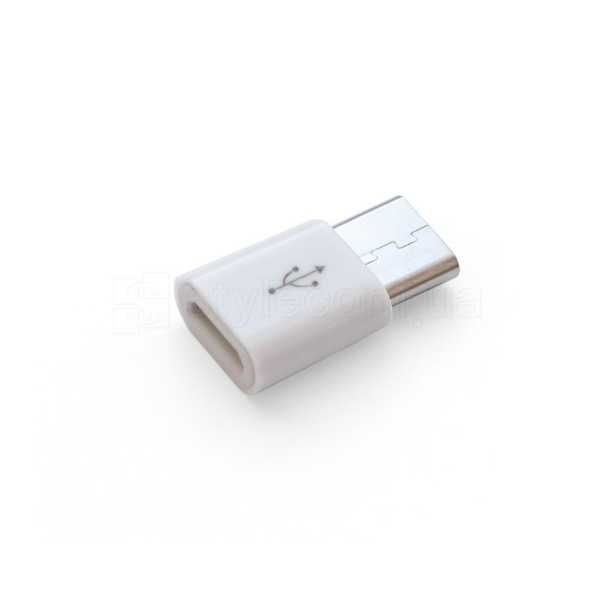 Перехідник WALKER для зарядки з microUSB на Type-C AMTC01 пластик
