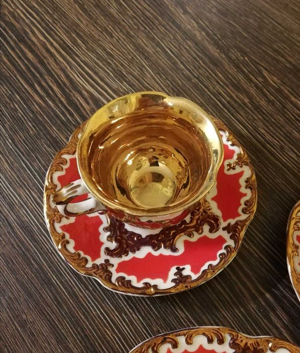 Serwis kawowy porcelana rococo - OKAZJA !!!