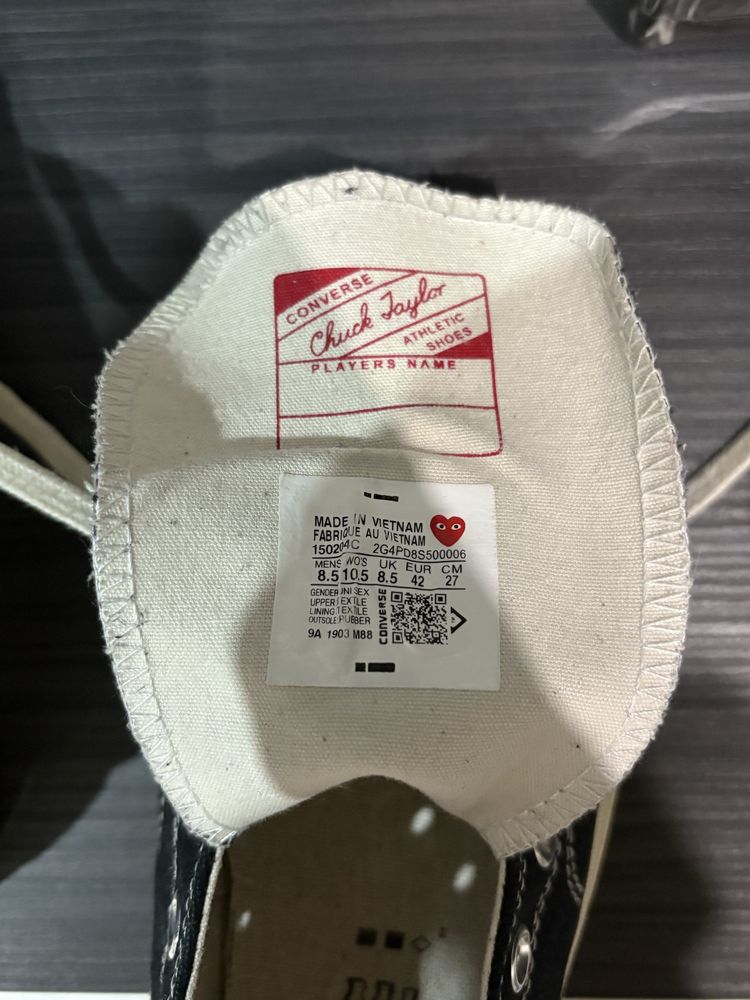 converse comme des garcons