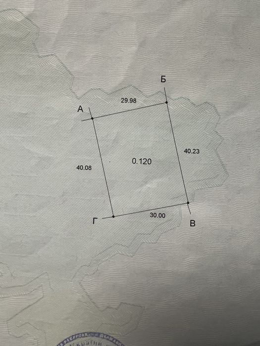 Дачный участок 12 соток правильной формы