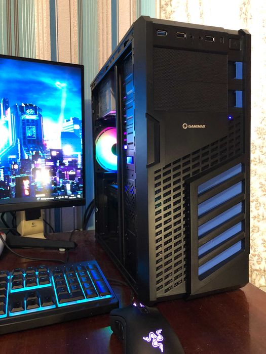 Игровой ПК Intel i7/16Gb/RX570/SSD256+500 компьютер системный блок