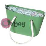 Limonkowy organizer do OBAG STANDARD kafelki zielone 2 kieszenie OMAY