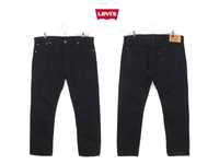 Чоловічі штани джинси Levis 501 Black оригінал [ 40x32 ]