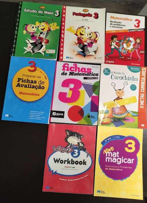 Livros Escolares e de Fichas 3° Ano