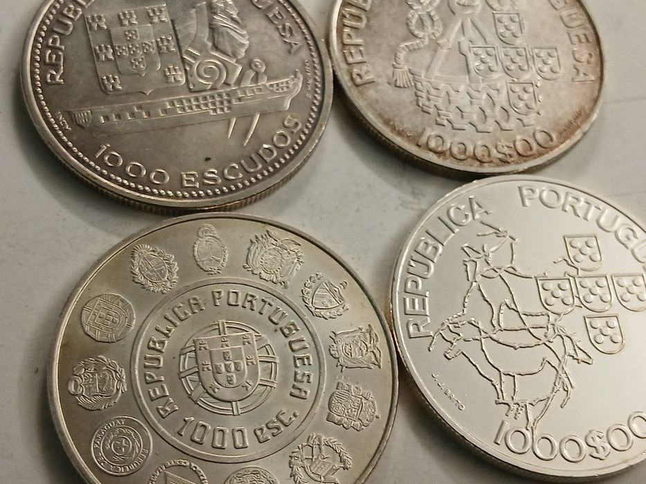 Moedas mil escudos