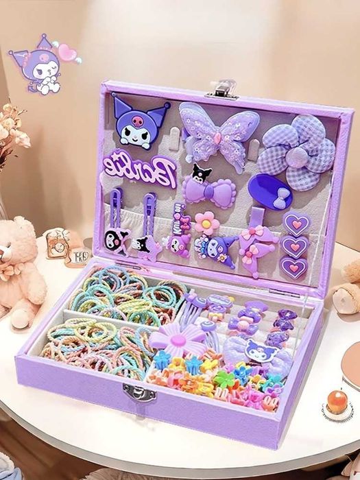 Дитячі прикраси для волосся, Подарунковий набір шпильок і гумок Куромі