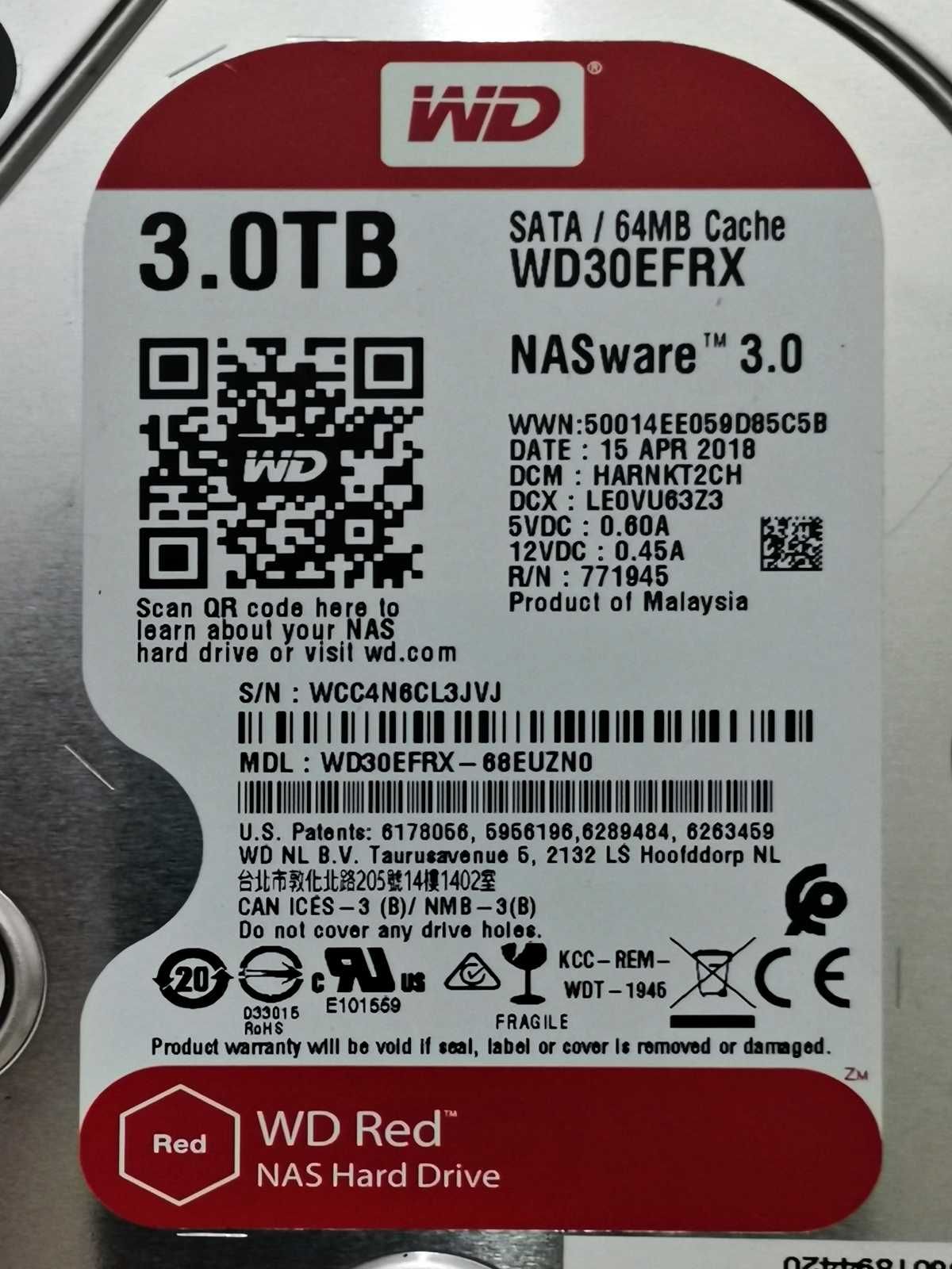 HDD 3TB WD Red 3.5"