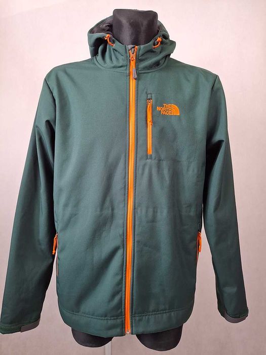 The North Face Softshell męski z kapturem podszyty futerkiem L