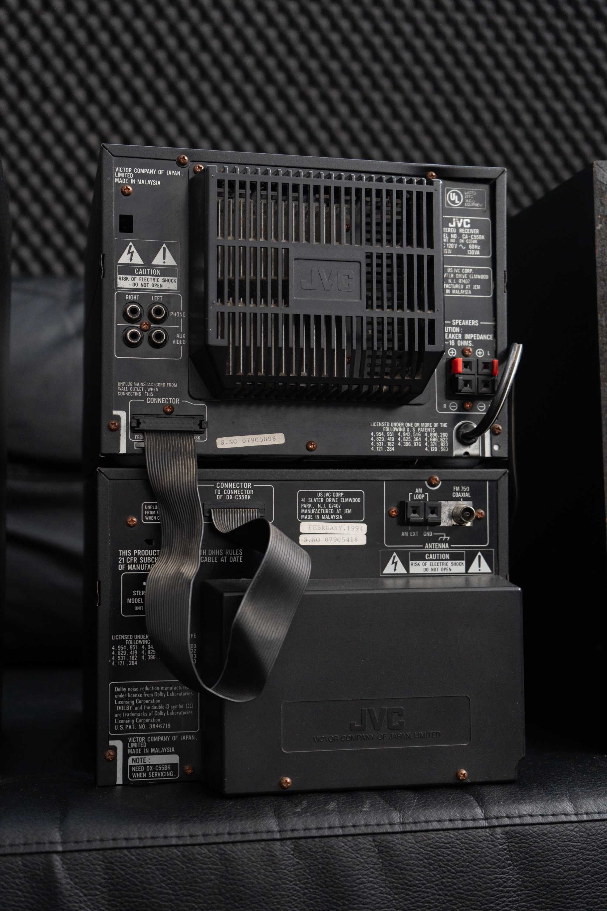 Aparelhagem Stereo Vintage JVC CA-C55BK