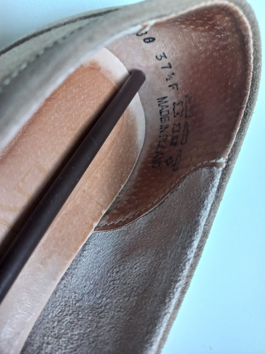 Ryłko mokasyny loafersy półbuty skóra naturalna rozmiar 37,5
