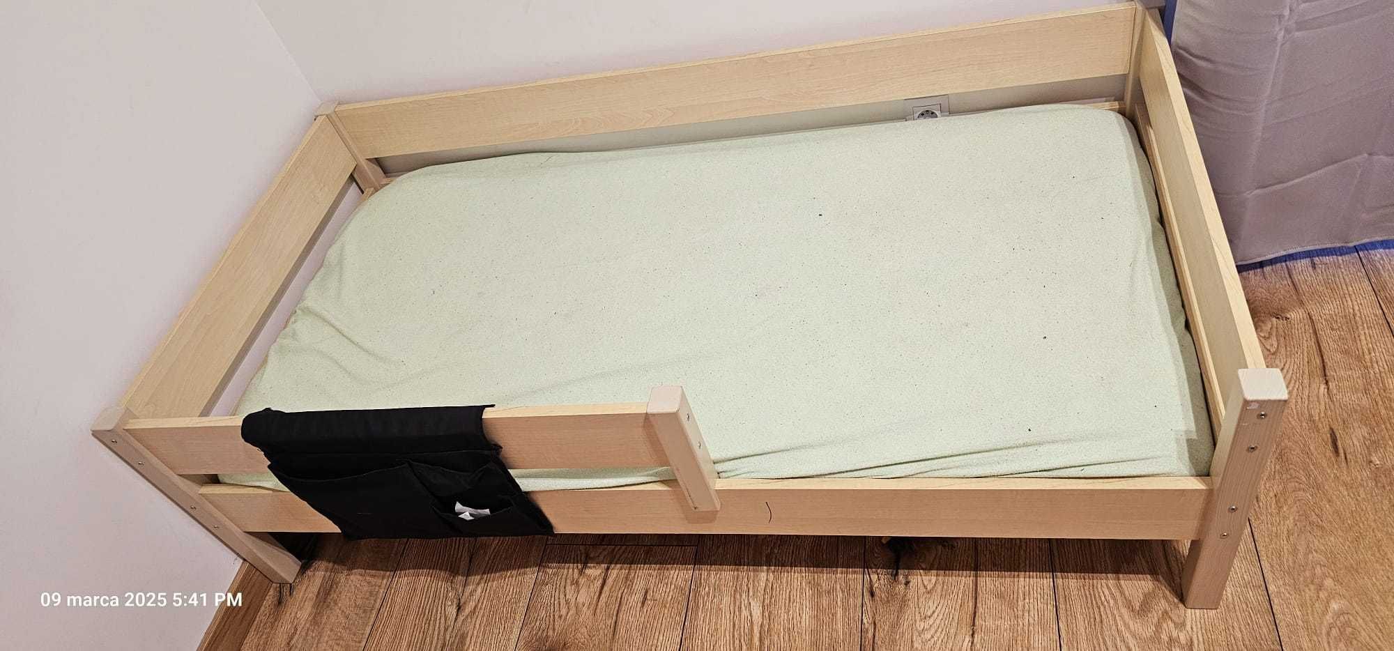 Łóżko dla dzieci pojedyncze Miki 160x80cm z materacem aloe vera