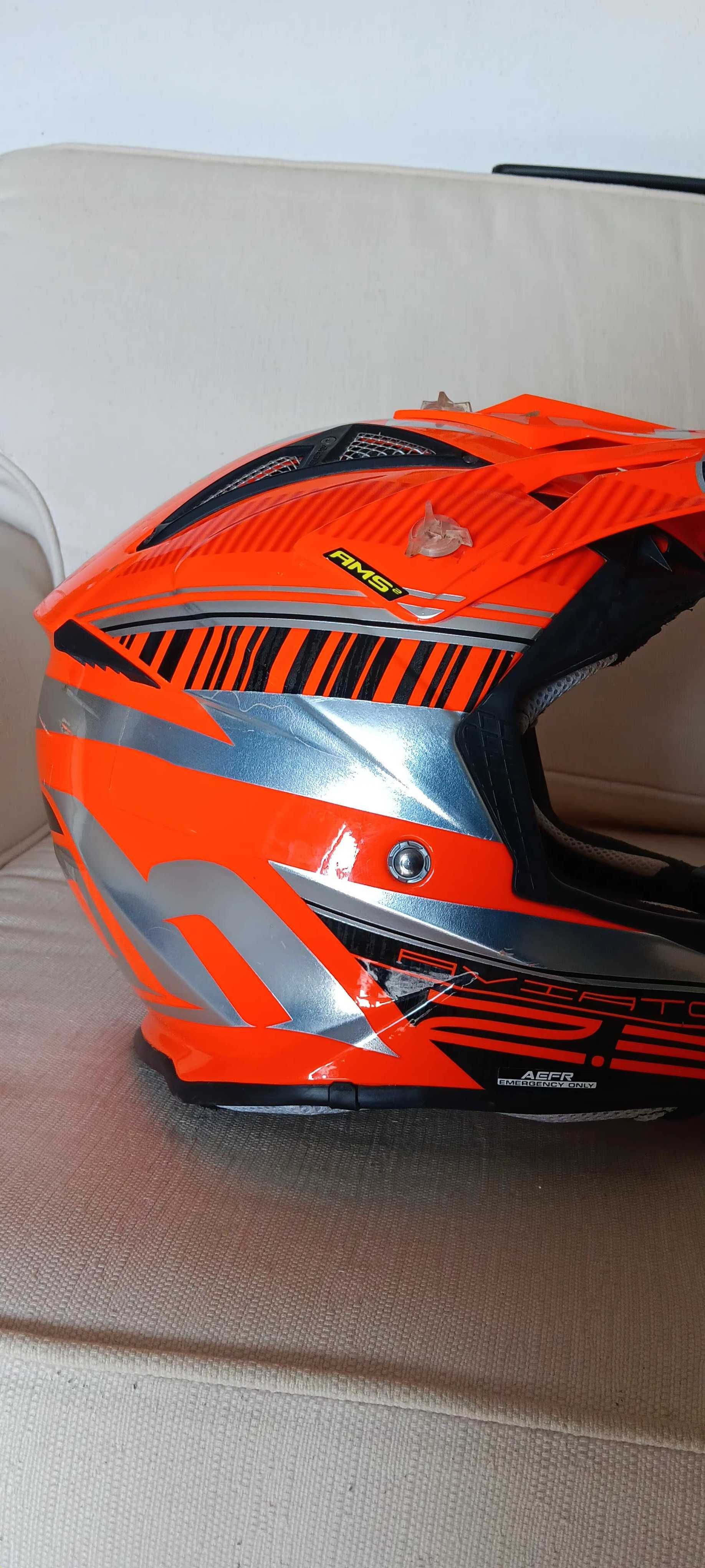 Capacete motocross XL