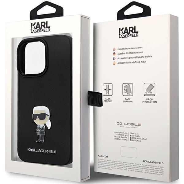 Etui na iPhone 13 Pro Max Karl Lagerfeld Silicone Ikonik Metal Pin