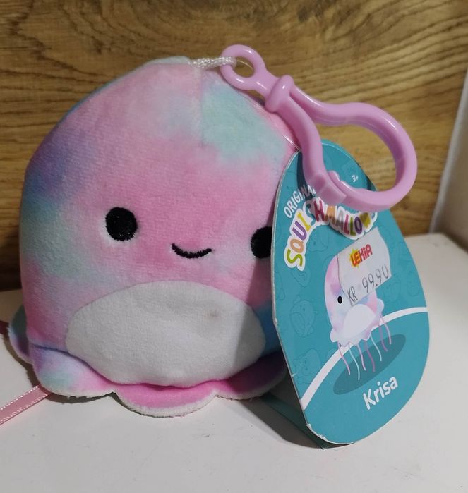 SQUISHMALLOWS Brelok Maskotka ośmiornica Krisa Clip On Pluszak 9cm