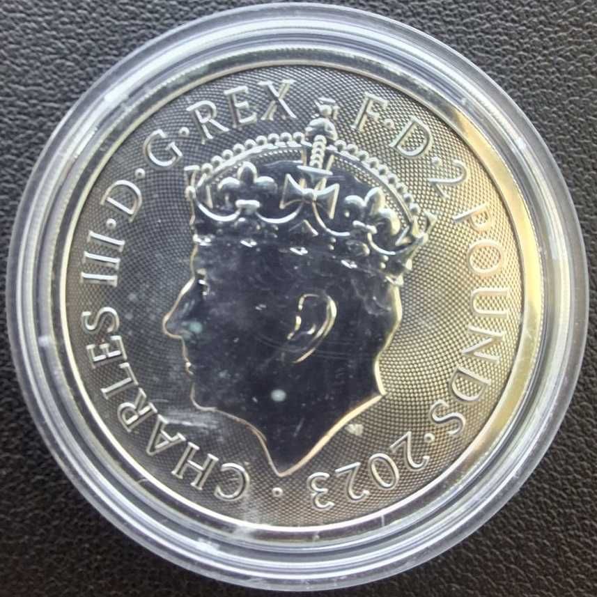 Инвестиционная серебряная монета Британия: Коронация Чарльза III 2023