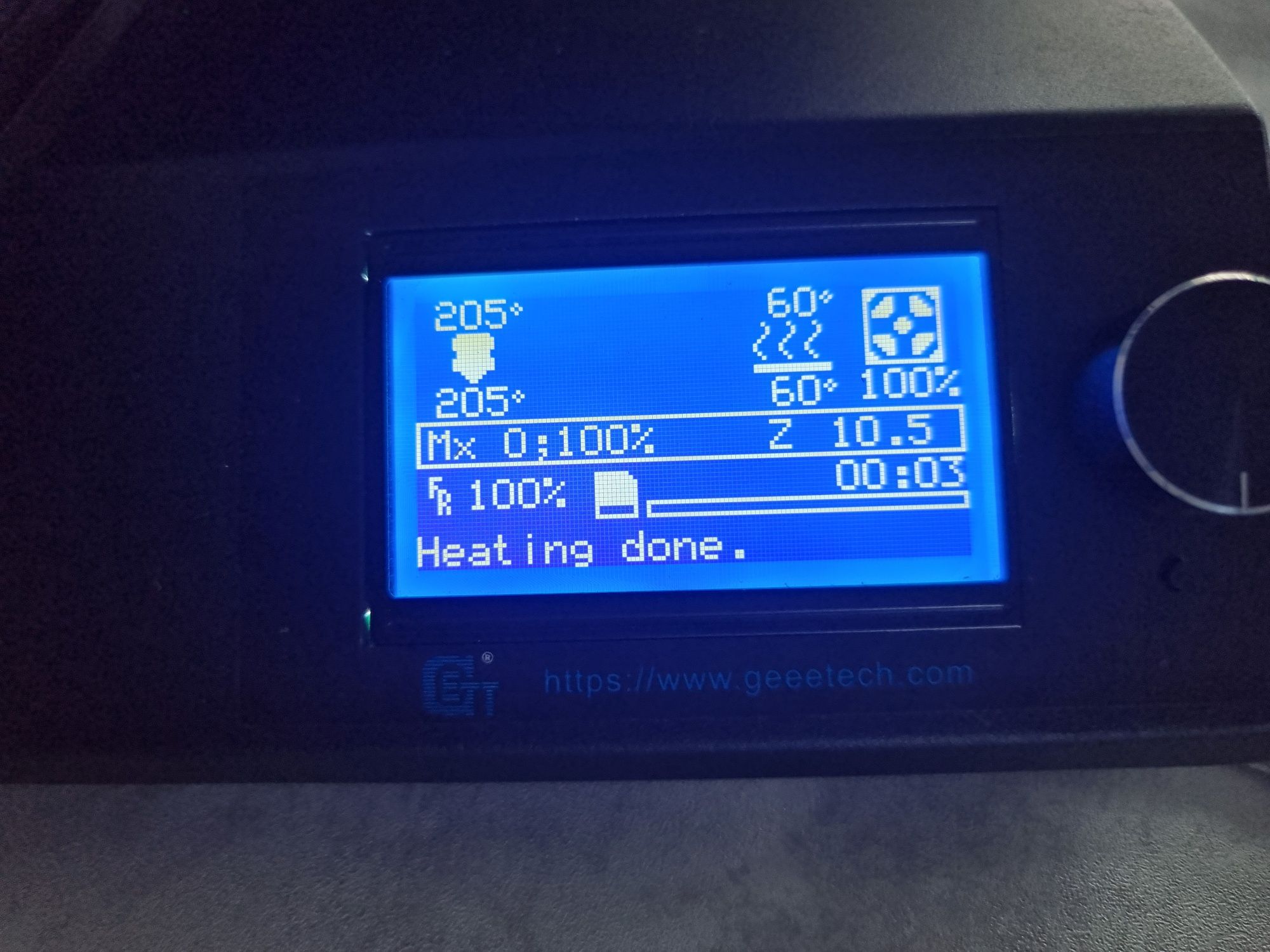 Uszkodzona drukarka 3d geeetech A20M