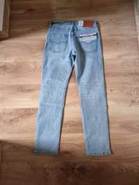 Spodnie jeansowe jasno niebieskie levis 501 W31 L32