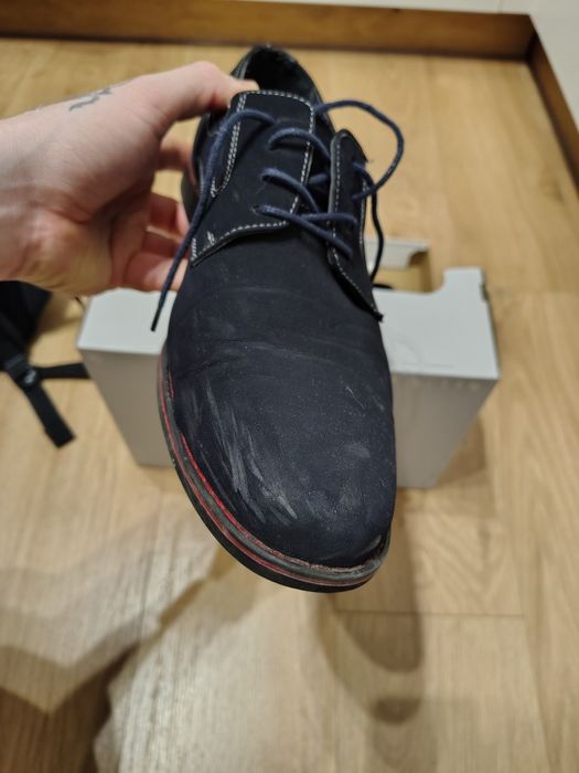 Buty eleganckie matowe czarne